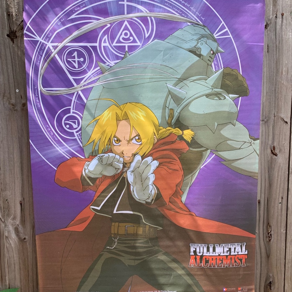 FABRIC FULLMETAL ALCHEMIST WALL HANGING.